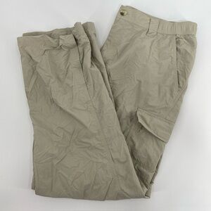 Columbia Convertible Pants Mens Large Tan Titanium Shorts Gorpcore Hiking Tech